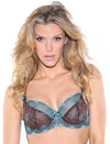 B2271 Nicole See-Thru: CHOCOLATE TURQUOISE