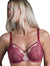 B2382 Ava See-Thru Lace: DEEP RED