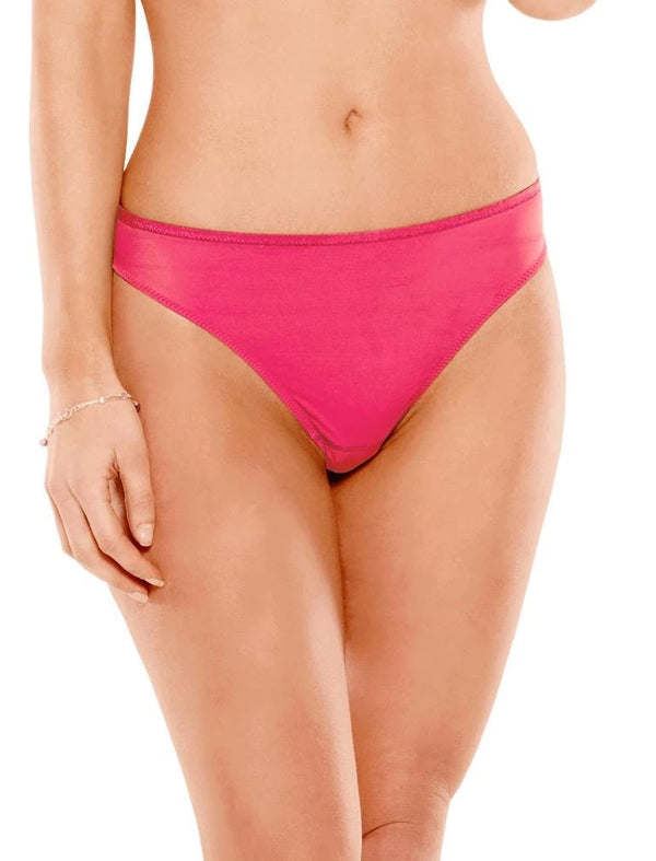 U2201 Crystal Thong: RASPBERRY